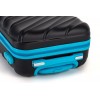 RK-7707A LUMI-FIX ABS handbagage trolley 55 cm kleur zwart/blauw