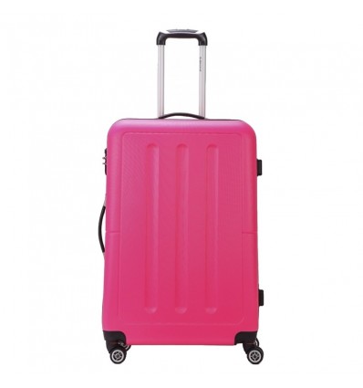 RK-7028C NEON-FIX ABS trolley 76cm TSA slot kleur pink