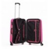 RK-7028B NEON-FIX ABS trolley 66cm TSA slot kleur pink